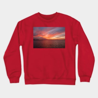 Sunset over the water Crewneck Sweatshirt